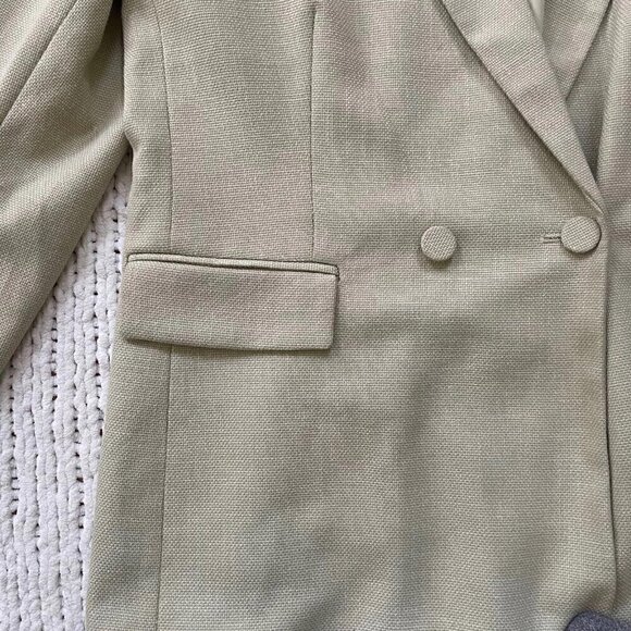 House of Harlow 1960 Classic Sage Green Blazer - Size Large - Picture 4 of 4